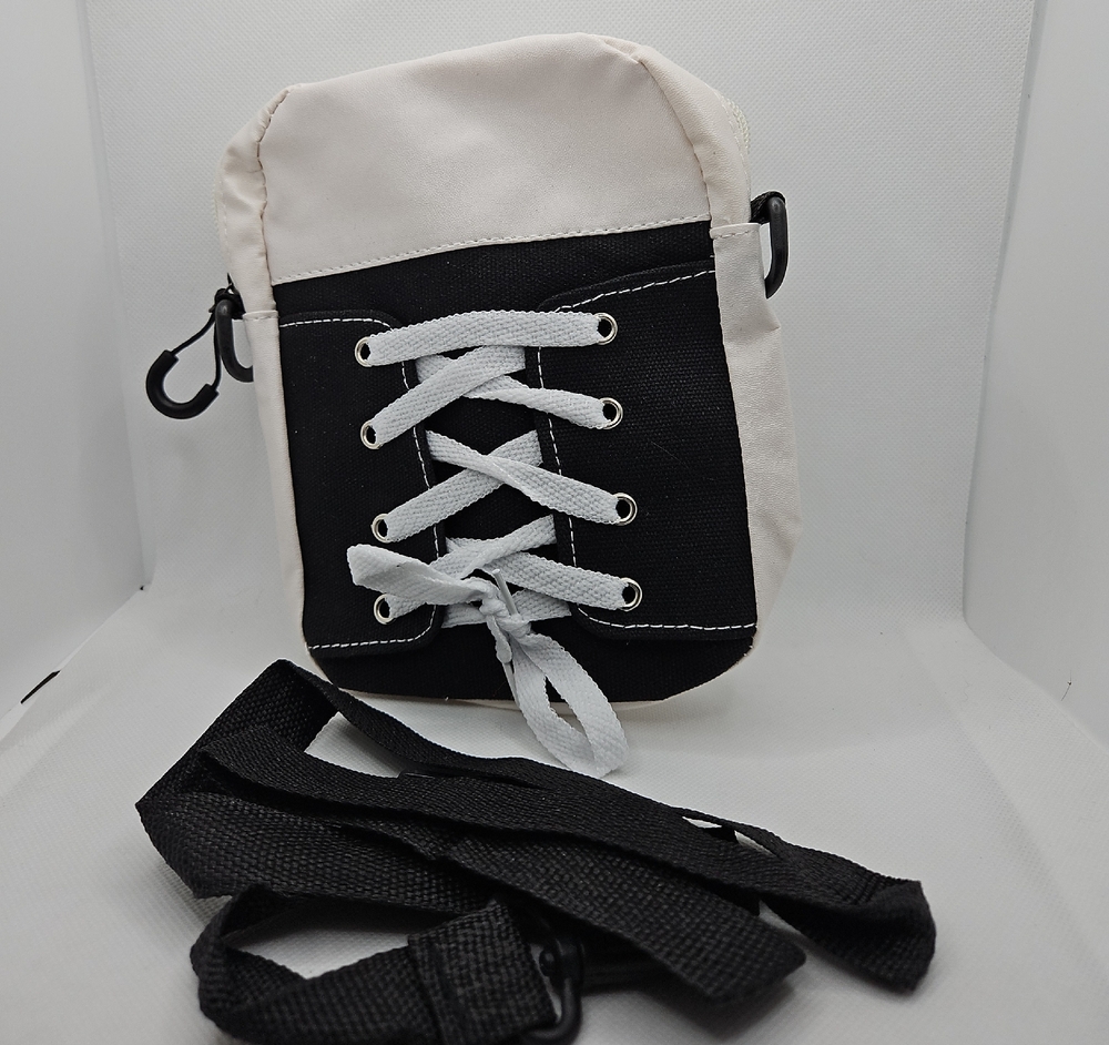 Stylish Black and White Crossbody Bag